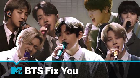 BTS Performs 'Fix You' (Coldplay Cover) .